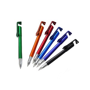 Support de téléphone portable multifonction en plastique, publicité promotionnelle, logo personnalisé, stylo gel à encre bleue, cadeau pour le bureau et l'école - Product Image 4