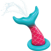 Jouet Arroseur Gonflable Sirène en PVC pour Jardin, Jouet Arroseur d'Eau Clignotant pour l'Été, Jouets Gonflables d'Extérieur pour l'Été