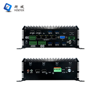 PC Industrial sin Ventilador Intel Celeron J6412 1135G7, Computadora Integrada con 4 Puertos LAN Intel 1GbE PoE, 6 COM, 2 CAN, Voltaje Amplio de 9-36V DC