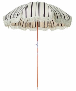 Parasol <span class=keywords><strong>de</strong></span> plage <span class=keywords><strong>de</strong></span> luxe à bord festonné <span class=keywords><strong>avec</strong></span> franges, parasol vintage portable en bois inclinable, auvent en toile UV50+ <span class=keywords><strong>avec</strong></span> sac <span class=keywords><strong>de</strong></span> transport - Product Image 3