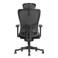 Chaise de bureau ergonomique à dossier haut, design moderne de luxe en tissu, appui-tête réglable multifonction, chaise pivotante commerciale