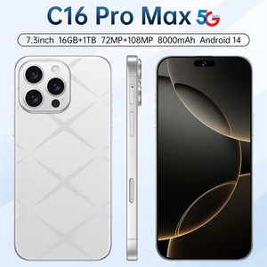 Nouveau Smartphone C16 Pro <span class=keywords><strong>Max</strong></span> Écran In-cell 6,6 pouces 8+256G Android 13 Caméra arrière HD MP CDMA Anglais - Product Image 2