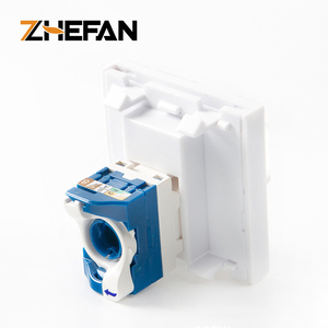 ZHEFAN keystone jack 76564 étroit 45*45 <span class=keywords><strong>rj45</strong></span> cat6 <span class=keywords><strong>module</strong></span> façade UTP CAT6 prise sans outil <span class=keywords><strong>legrand</strong></span> <span class=keywords><strong>module</strong></span> plaque frontale française - Product Image 4