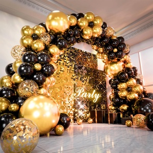 Kit <span class=keywords><strong>per</strong></span> Decorazioni Fai-da-Te <span class=keywords><strong>per</strong></span> Feste di Compleanno, Laurea e Anniversario, Set di Palloncini Neri, Dorati e con <span class=keywords><strong>Coriandoli</strong></span> <span class=keywords><strong>per</strong></span> Arco e Ghirlanda - Product Image 6