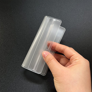 נקה רך כרטיס pvc שם תג מחזיק תג אנכי או אופקי - Product Image 2