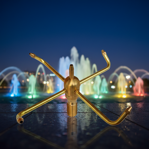 Arroseur rotatif automatique à 4 bras en laiton Rotation à 360 degrés <span class=keywords><strong>Buse</strong></span> d'irrigation <span class=keywords><strong>pour</strong></span> jardin et pelouse - Product Image 1