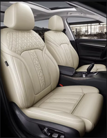 Housse de siège de voiture en cuir sur mesure, ensemble complet de 5 pièces, universelle pour Civic Golf Passat CC Bora Polo Accord