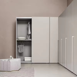 Armarios personalizados de piso a techo minimalistas modernos, armarios de una sola puerta para dormitorios enteros, parte de toda la casa - Product Image 2