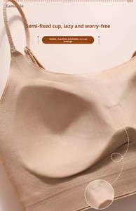 Soutien-gorge push-up de <span class=keywords><strong>sport</strong></span> mince pour femmes beauté emballage léger vêtements d'extérieur coupe solide sans fil bretelles ajustées rembourrées pour grande poitrine non - Product Image 2