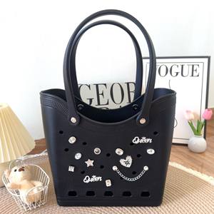 Poignées personnalisables <span class=keywords><strong>EVA</strong></span> plage <span class=keywords><strong>sac</strong></span> fourre-tout écologique léger lavable en caoutchouc voyage sacs à main bricolage <span class=keywords><strong>sac</strong></span> fourre-tout marché grossistes - Product Image 3