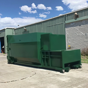 Hydraulische Geperste Mobiele Vuilnispers Met Motor Voedselafvalverwijderaar Afvalbehandelingscompressiestation 1 Jaar Garantie - Product Image 2