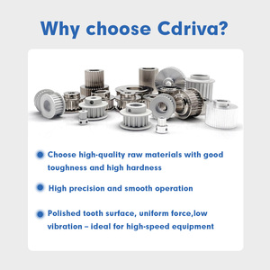 Cdriva thép/nhôm tùy chỉnh Htd/GT/XL/L/mxl/<span class=keywords><strong>A</strong></span>/ta thời gian ròng rọc/thời gian Vành Đai ròng rọc cho băng tải/gia công CNC/3D in ấn - Product Image 5