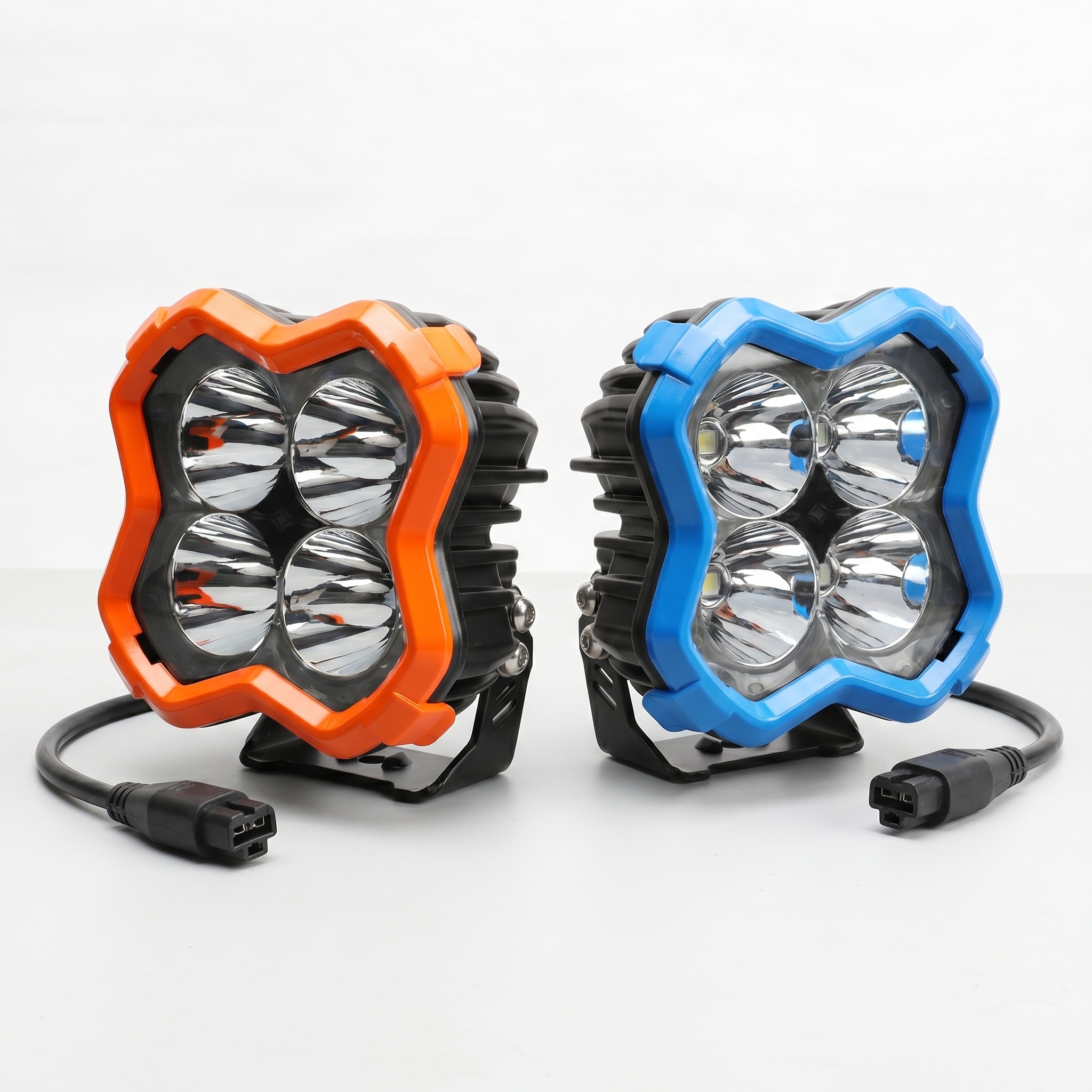 Dual-Color 5" inch Led Off Road Work Light Running water DRL Led Spot Driving Light for Truck