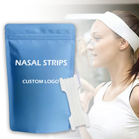 Bandes nasales respiratoires à admission magnétique CM Option de logo personnalisé Bande nasale transparente extra forte pour les sports de course et de sommeil