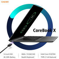 Pc portable de gamer ultrafin avec écran Lcd, processeur Intel Core i5-8259u, jusqu'à 3.8GHz, adapté pour les écrans de 20000, 40 broches, prix en gros