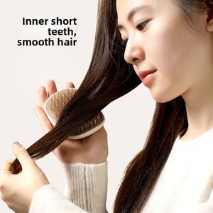 Peine de masaje de doble diente y forma alargada de material ABS, herramienta de lavado de cabello y cepillo para la cabeza de moda para adultos - Product Image 4