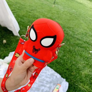 Spider-Man dessin animé Anime enfants silicone voyage porte-monnaie garçons sacs à bandoulière - Product Image 3
