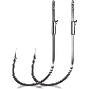 Pêche professionnelle couverture lourde renversement hameçons à vis sans fin pêche basse Texas Rig <span class=keywords><strong>Drop</strong></span> <span class=keywords><strong>Shot</strong></span> Rig crochets pour eau douce salée - Product Image 1