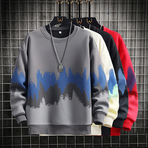 Sudadera con capucha para hombre, cuello redondo, estilo holgado para parejas, marca de moda de Hong Kong, diseño con combinación de colores, camisa informal y cómoda - Product Image 6