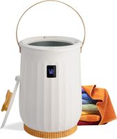 Seau chauffant pour serviettes certifié ETL, 20 L, intérieur en acier inoxydable, chauffe-serviettes, 4 niveaux de température et de minuterie, pour hôtels, salons