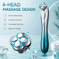 Nieuwe design oogverzorgingsstaafje met verwarming, vibratie, EMS, verstevigende werking, oogmassagepen, microcurrent oogmassager of oogzakverwijderaar