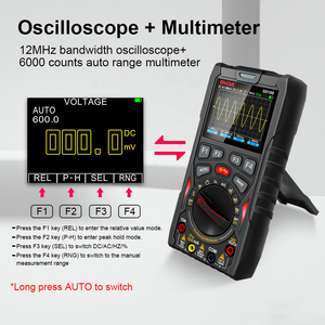 Oscilloscope numérique GVDA 50 MS/s Taux d'échantillonnage 12MHz Multimètre analogique à bande passante Testeur Générateur de signaux avec stockage de formes d'onde - Product Image 3