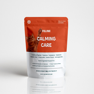 Friandises apaisantes pour chats en marque privée, complément alimentaire naturel pour soulager le stress félin, sachet, mélatonine, L-théanine, soutien contre l'anxiété - Product Image 6