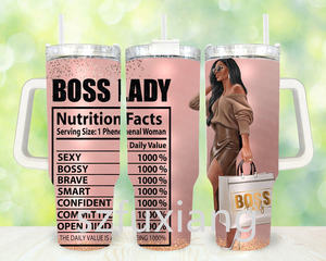 <span class=keywords><strong>Fuxiang</strong></span> fábrica precio más bajo 3D Día DE LAS Enfermeras 40oz Festival Vaso con paja tazas de coche de viaje de doble pared - Product Image 5