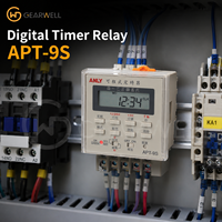 Relay Timer Digital APT-9S ANLY AC DC 100-240V Pengontrol Sakelar Waktu Terprogram Modul Kontrol Listrik