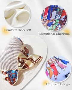 Schmales, langes Seidenähnliches Quadratisches Tuch für Damen, Haarband, Handtaschenriemen im Europäisch-Amerikanischen Vintage-Stil mit Druck - Product Image 4