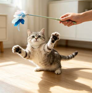 Juguete Interactivo con Plumas en Palo para Gatos - Elimina el Aburrimiento - Product Image 2