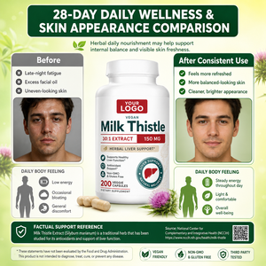 GMP Certified Milk Thistle Silymarin Vegan Capsules 150mg 30:1 Extract <b>Liver</b> Wellness Antioxidant Herbal Daily <b>Supplement</b> - Product Image 1