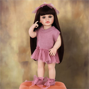 Gerçekçi silikon tam vücut el yapımı gerçekçi yeniden doğmuş yürümeye başlayan bebekler yaş için 3 + kız gerçekçi su geçirmez banyo bebek bebek - Product Image 1