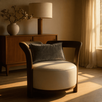 Fauteuil de luxe en teck doré avec structure en fil d'or, design moderne et décontracté, écologique, utilisation multi-espaces, mobilier de salle à manger et d'hôtel