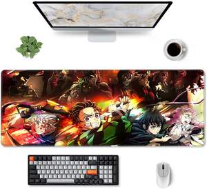 Mouse Pad besar 80x30cm, Mouse Pad besar Anime Gaming dasar karet anti selip, matras panjang komputer rumah kantor - Product Image 1