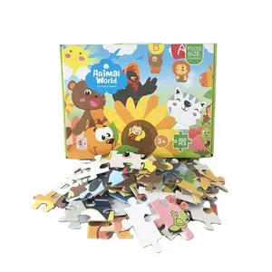 Hot Children's Kids Game Customization Animal World 100 35 Kid Puzzles Jigsaw Toys