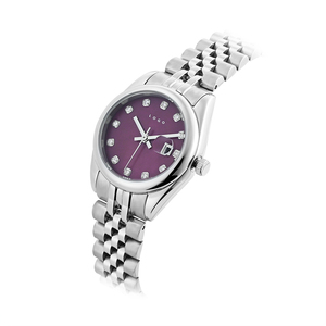 Elegant Women's Diamond Round <b>Watch</b> 304 Stainless Steel <b>Case</b> Miyota 2035 Quartz Movement - Product Image 2