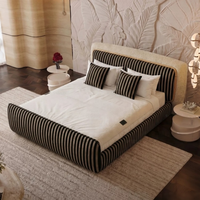 Lit King Size sur Mesure de Qualité Supérieure, Réglable, Pivotant et Inclinable, Revêtement en Velours Écologique, avec Rangement, Style Unique pour Chambre à Coucher