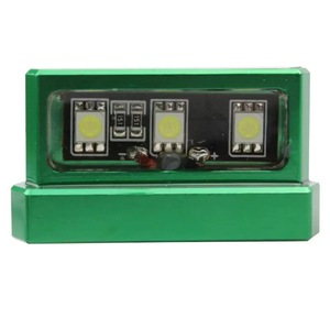 Feu arrière LED en alliage d'aluminium, éclairage de plaque d'immatriculation CNC pour moto, accessoires de modification, catégorie de produit : Systèmes de carrosserie - Product Image 3