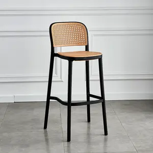 Modern Nordic High Bar Table Furniture Home Dining Chair Wood Counter Stool