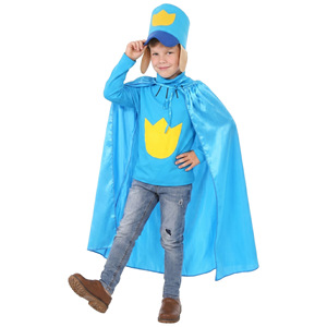 Disfraz de Perro Detective para Niños, Capa Azul, Sombrero, Traje de Policía Canina, 5-7 Años, Disfraz para Actuaciones - Product Image 2