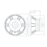 Haut-parleurs de subwoofer de haute qualité de 18 pouces pour basses compactes, subwoofer à cornet, 2000 watts