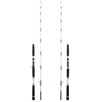 1.65m-2.1m120 Fibre de verre 1.5 Section Super Dur Offshore Solide Bateau Canne pour Tunny Target Deep Sea Trolling et Big Game Fishing