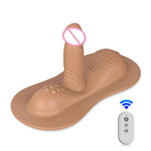 Frauen-Sexspielzeug Sitz- und Reitvibratoren <span class=keywords><strong>Dildo</strong></span> mit 10 Vibrationsmodi, Fernbedienung Vibrator Klitoris Anal G-Punkt Doppelstimulator - Product Image 1