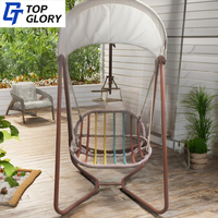 TG Moderne Intérieur et Extérieur Balançoire Grand Patio Rotin Simple 2 places Nid Suspendu Oeuf Chaise pour Jardin