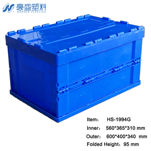 <span class=keywords><strong>Caisse</strong></span> pliable empilable et réutilisable <span class=keywords><strong>avec</strong></span> <span class=keywords><strong>couvercle</strong></span> verrouillable pour la logistique en circuit fermé, réduit le volume de retour vide de 70 % - Product Image 5