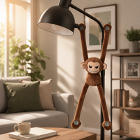 Peluche singe à bras longs magnétiques souples avec aimants puissants pour attacher les rideaux et décorer la maison
