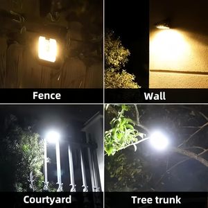 Lampe solaire de jardin étanche IP65 à succès, 3 modes, avec capteur, pour extérieur, camping, cour, garage, jardin - Product Image 5