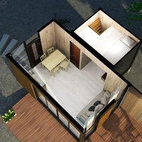 Courts rasoir modulaire en bois Style Loft, cabane avec toit préfabriquées pour vacances en suisse