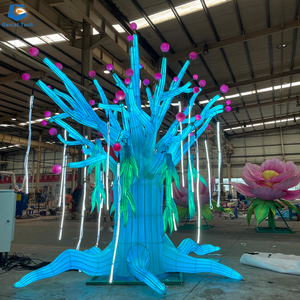CCfl145 Ngoài Trời Giáng Sinh Trang Trí Thắp Sáng Cây Cây Ma Thuật Lụa Lễ Hội Đèn Lồng Cho Công Viên - Product Image 1